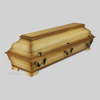 K75NRP - Kiefernsarg mit Wulstschnitzung